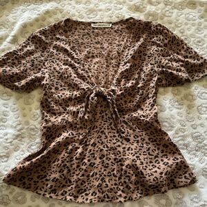 Abercrombie & Fitch leopard top